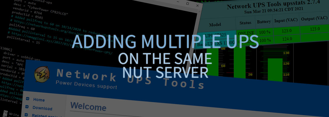 Adding a multiple ups to a NUT configuration